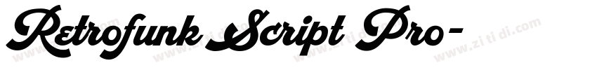 Retrofunk Script Pro字体转换